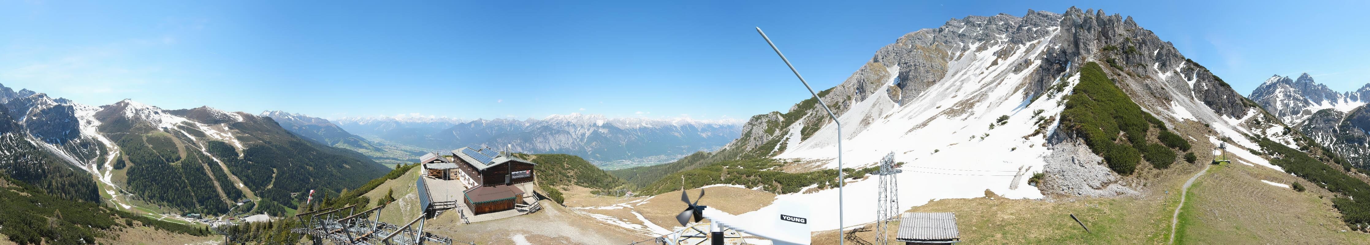Archiv Foto Webcam Axams: Blick vom Birgitzköpflhaus