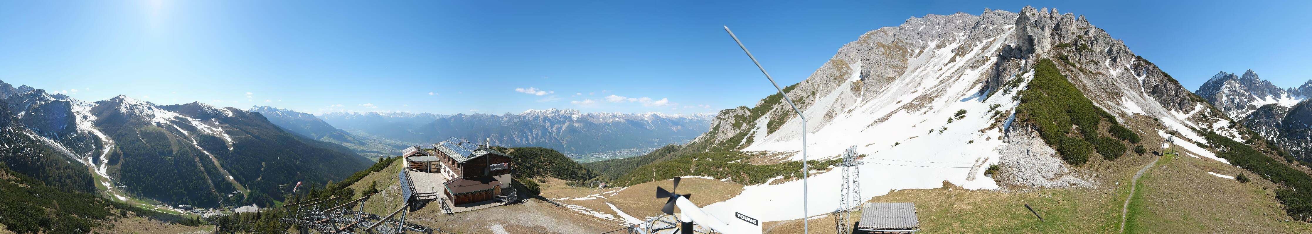 Archiv Foto Webcam Axams: Blick vom Birgitzköpflhaus