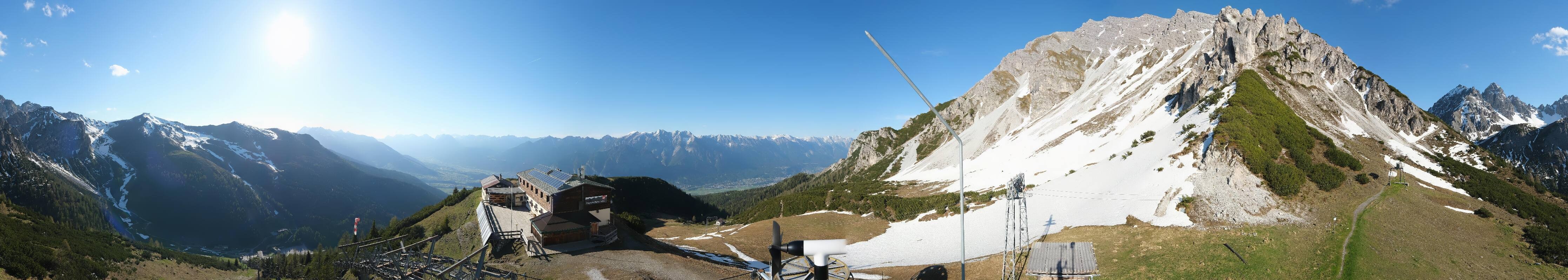 Archiv Foto Webcam Axams: Blick vom Birgitzköpflhaus