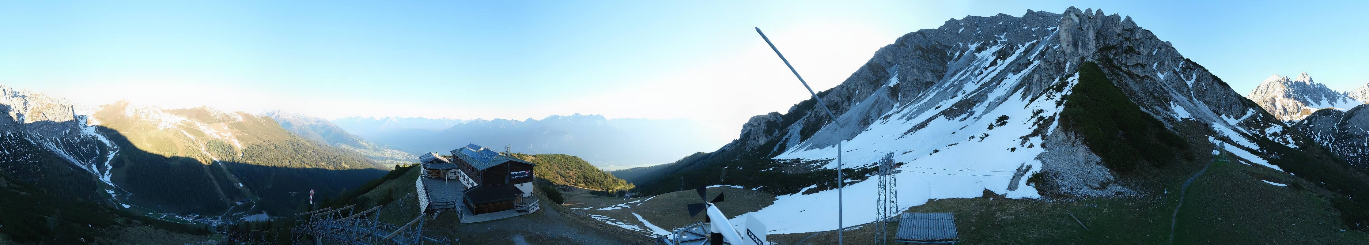 Archiv Foto Webcam Axams: Blick vom Birgitzköpflhaus