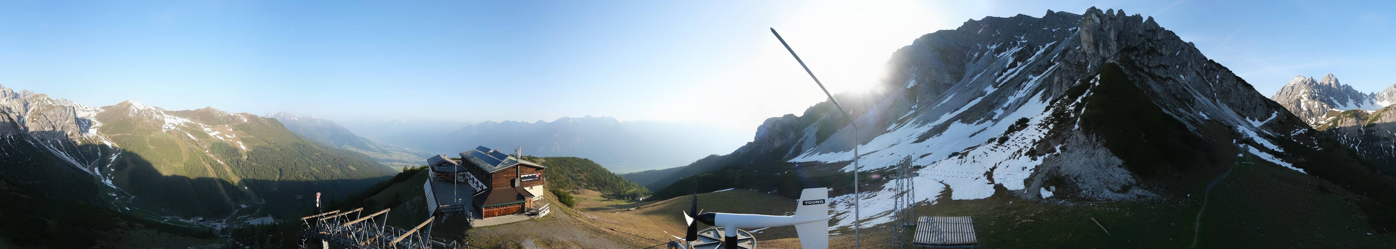 Archiv Foto Webcam Axams: Blick vom Birgitzköpflhaus