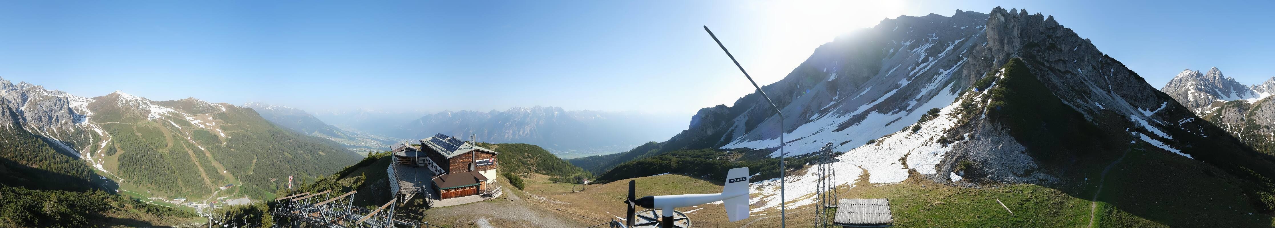 Archiv Foto Webcam Axams: Blick vom Birgitzköpflhaus