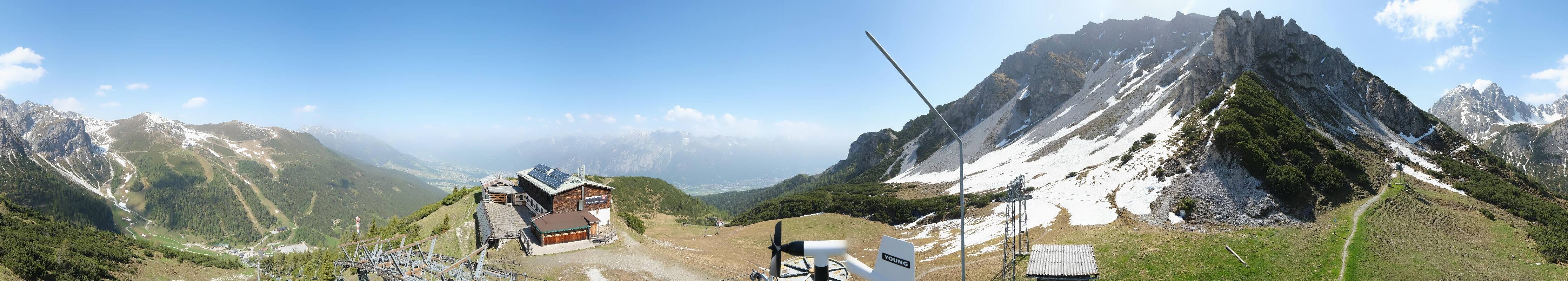 Archiv Foto Webcam Axams: Blick vom Birgitzköpflhaus