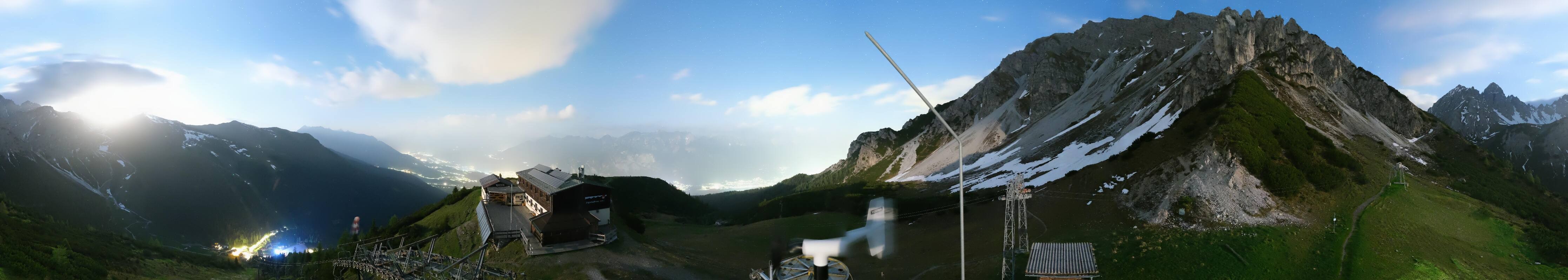 Archiv Foto Webcam Axams: Blick vom Birgitzköpflhaus