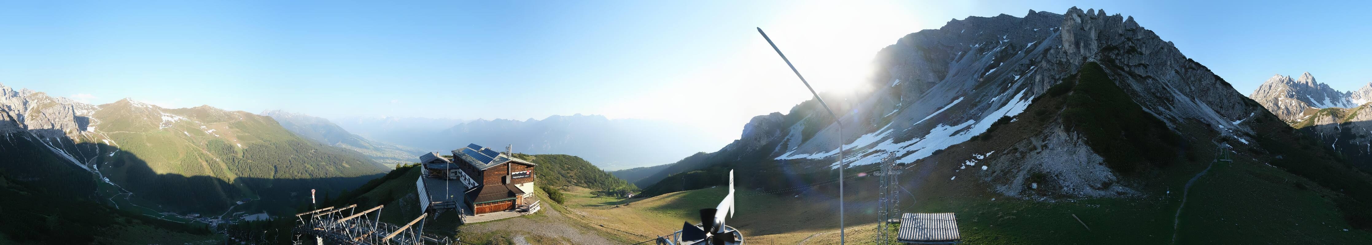 Archiv Foto Webcam Axams: Blick vom Birgitzköpflhaus