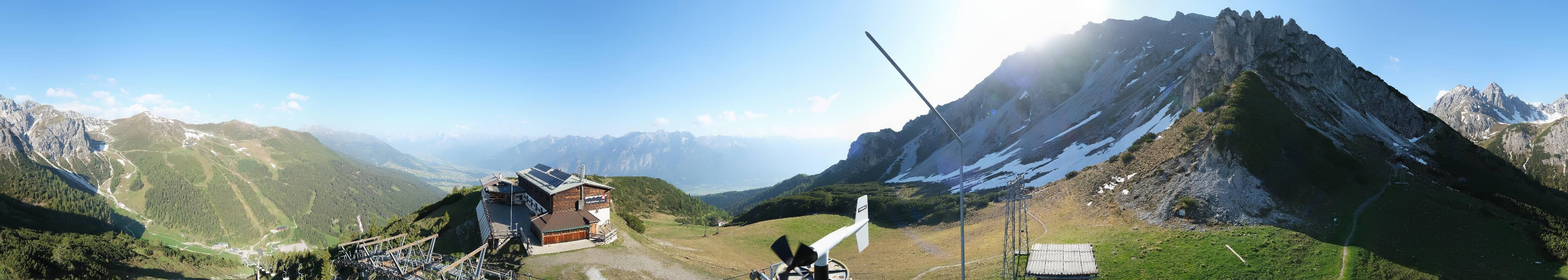 Archiv Foto Webcam Axams: Blick vom Birgitzköpflhaus
