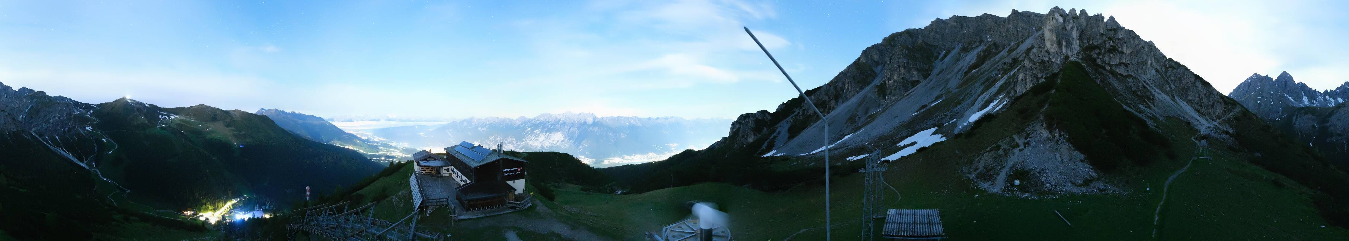 Archiv Foto Webcam Axams: Blick vom Birgitzköpflhaus