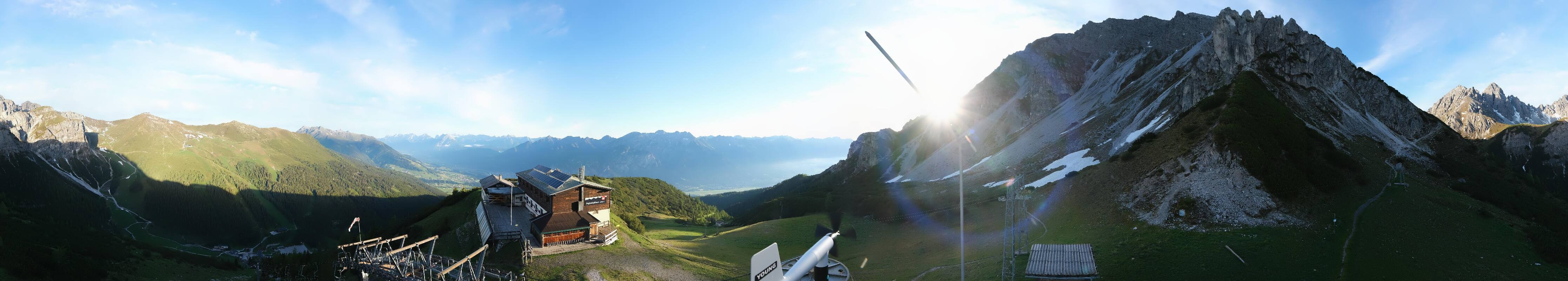 Archiv Foto Webcam Axams: Blick vom Birgitzköpflhaus