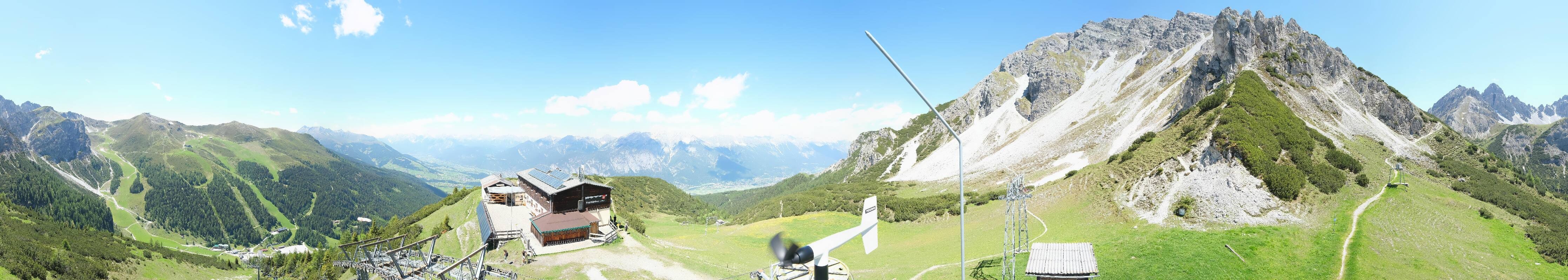 Archiv Foto Webcam Axams: Blick vom Birgitzköpflhaus