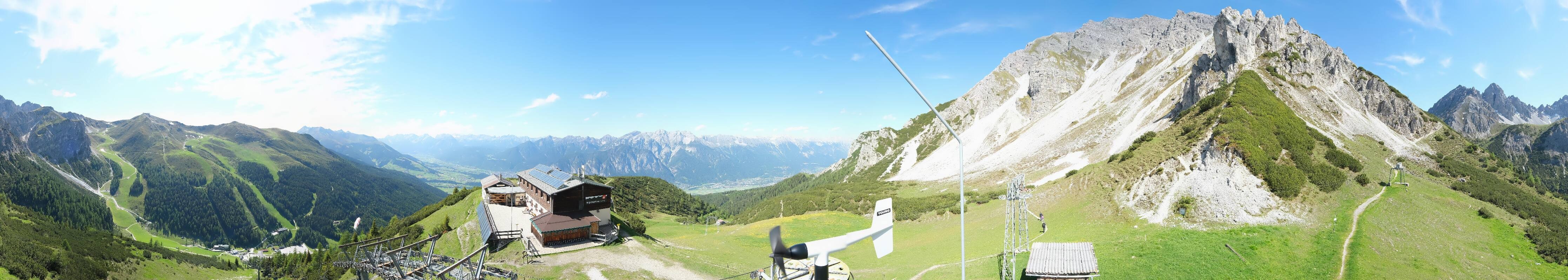 Archiv Foto Webcam Axams: Blick vom Birgitzköpflhaus