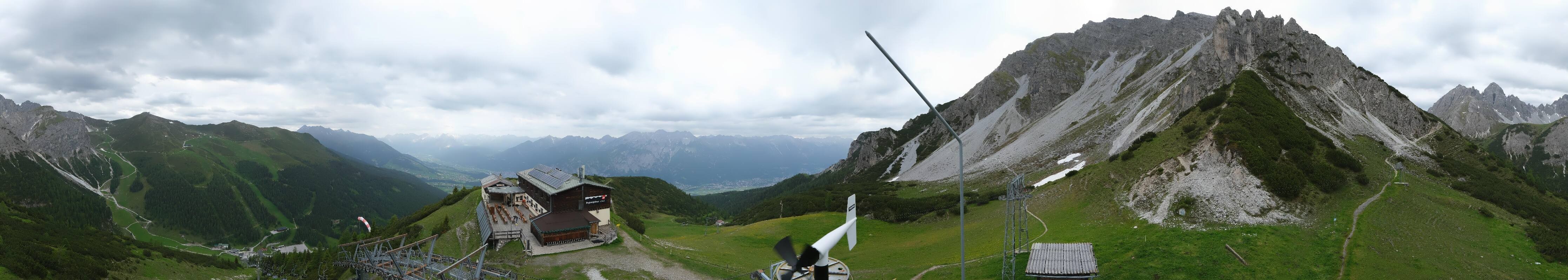 Archiv Foto Webcam Axams: Blick vom Birgitzköpflhaus