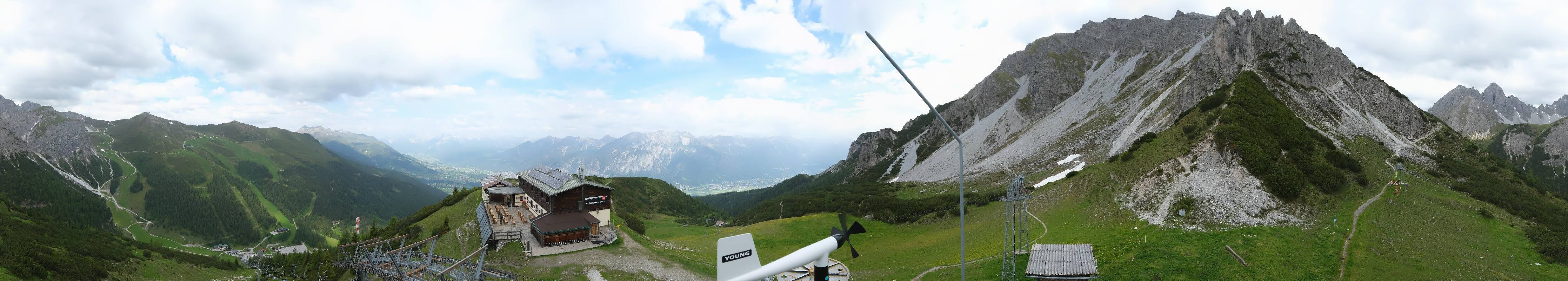 Archiv Foto Webcam Axams: Blick vom Birgitzköpflhaus