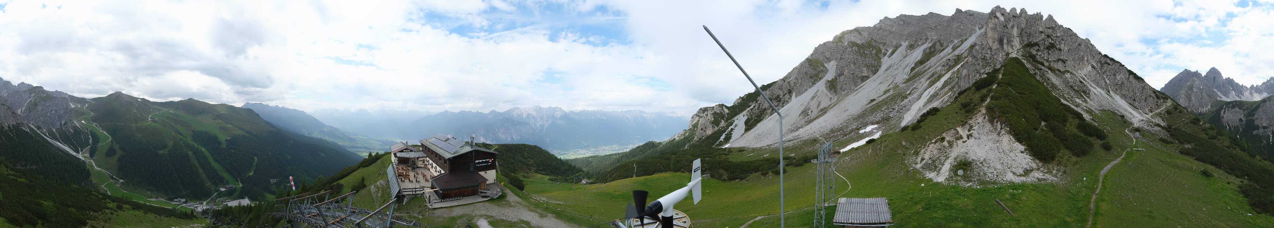 Archiv Foto Webcam Axams: Blick vom Birgitzköpflhaus