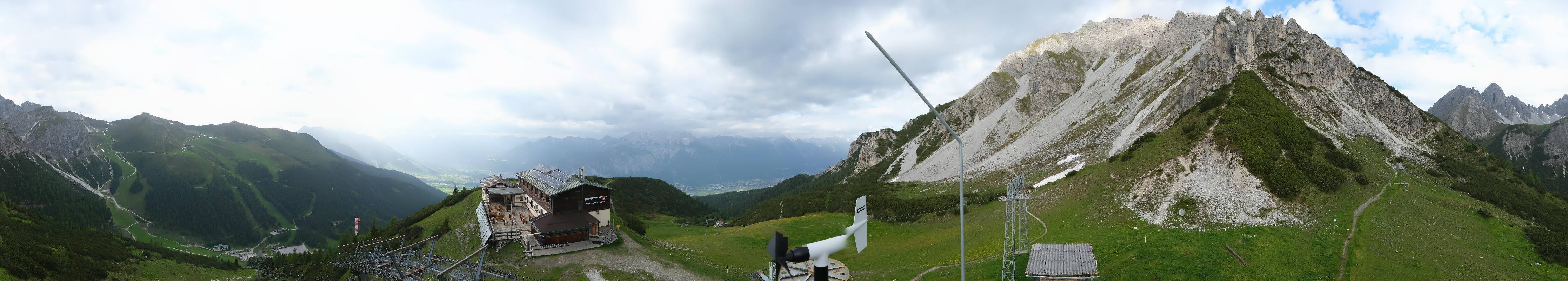 Archiv Foto Webcam Axams: Blick vom Birgitzköpflhaus