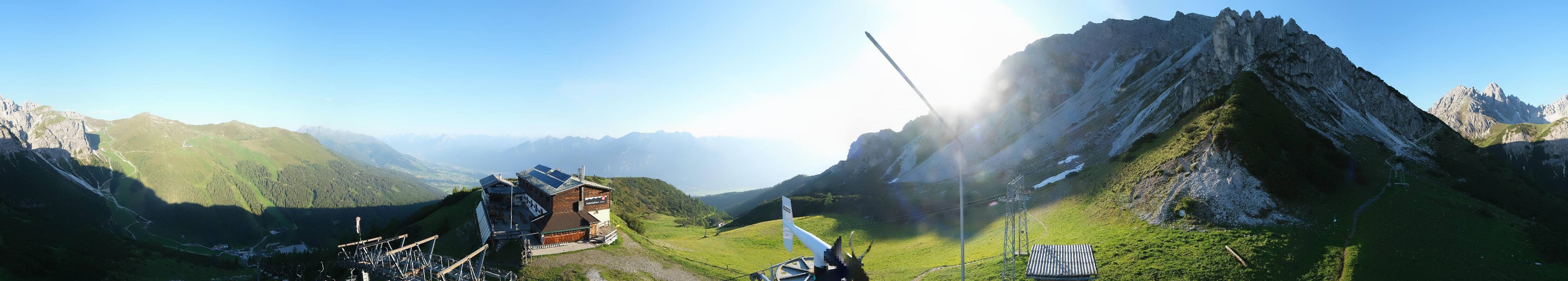 Archiv Foto Webcam Axams: Blick vom Birgitzköpflhaus