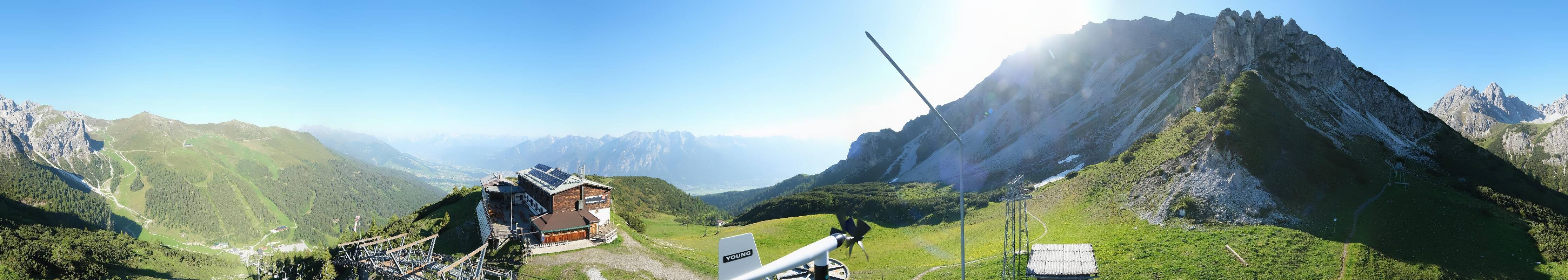 Archiv Foto Webcam Axams: Blick vom Birgitzköpflhaus
