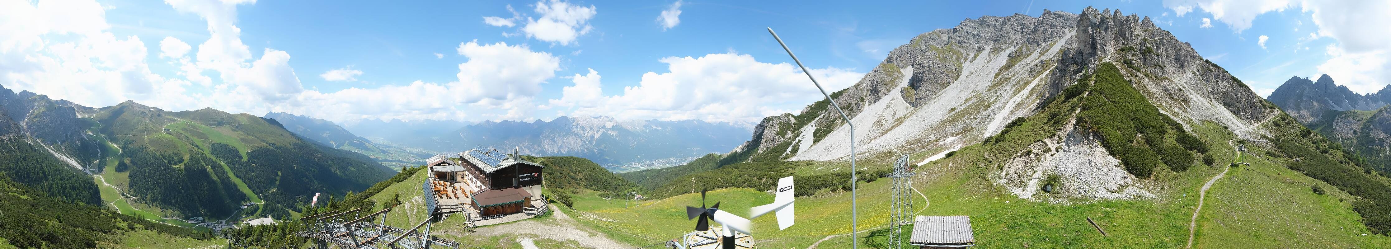 Archiv Foto Webcam Axams: Blick vom Birgitzköpflhaus