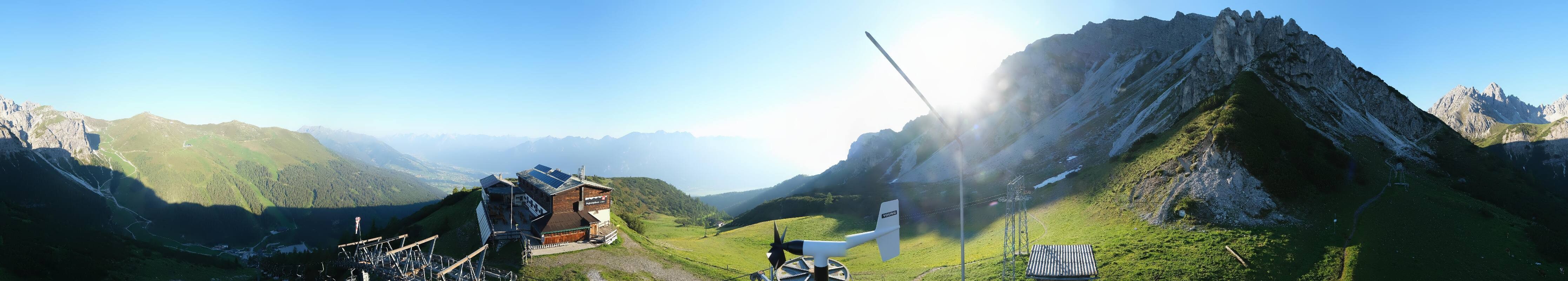 Archiv Foto Webcam Axams: Blick vom Birgitzköpflhaus