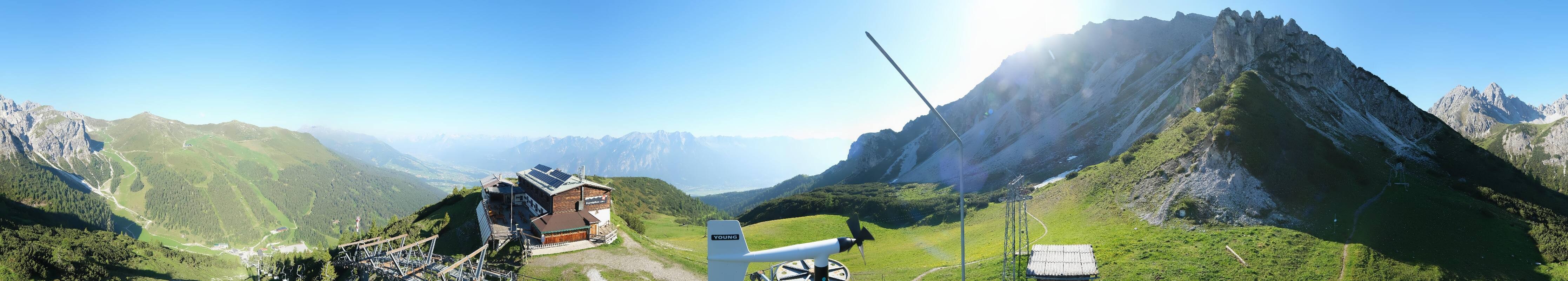 Archiv Foto Webcam Axams: Blick vom Birgitzköpflhaus