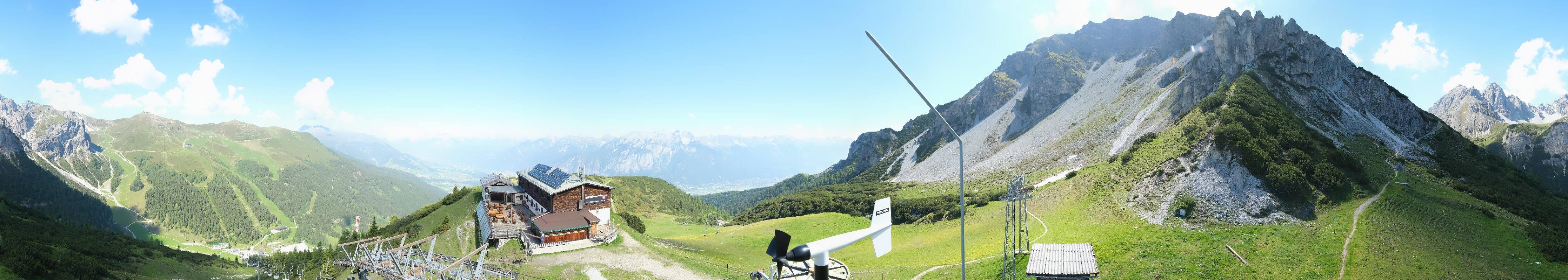 Archiv Foto Webcam Axams: Blick vom Birgitzköpflhaus