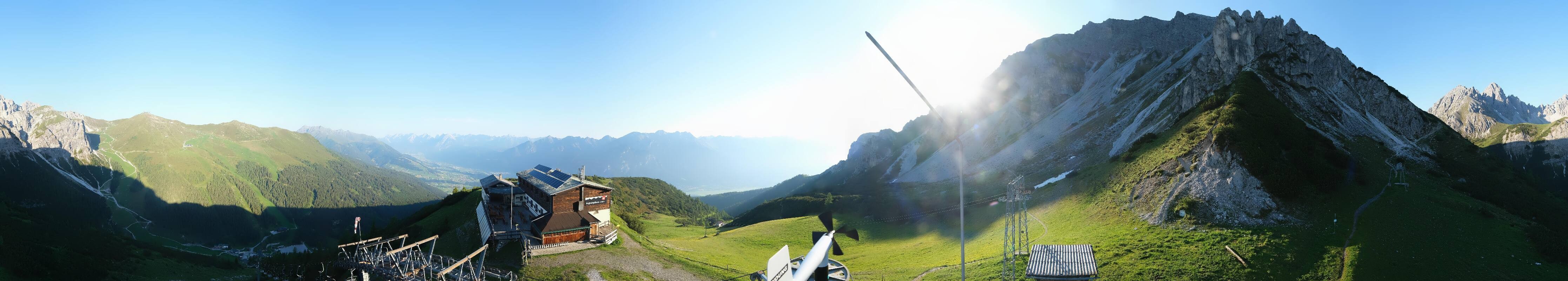 Archiv Foto Webcam Axams: Blick vom Birgitzköpflhaus