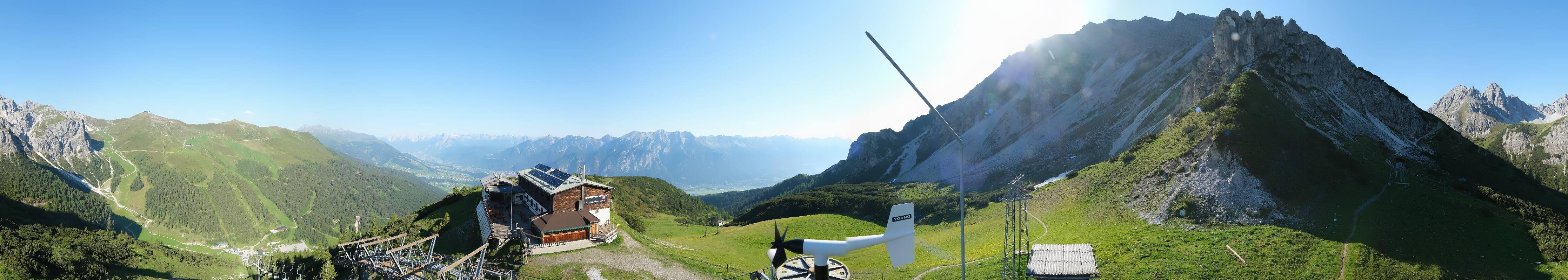 Archiv Foto Webcam Axams: Blick vom Birgitzköpflhaus