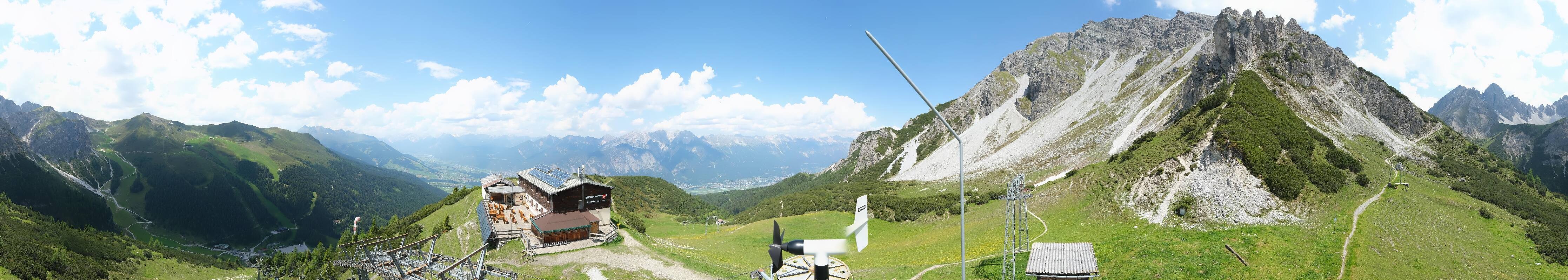 Archiv Foto Webcam Axams: Blick vom Birgitzköpflhaus
