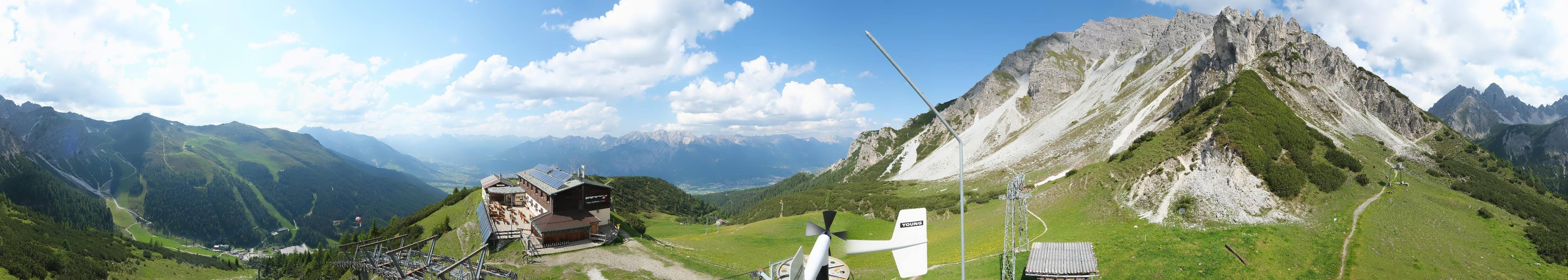 Archiv Foto Webcam Axams: Blick vom Birgitzköpflhaus
