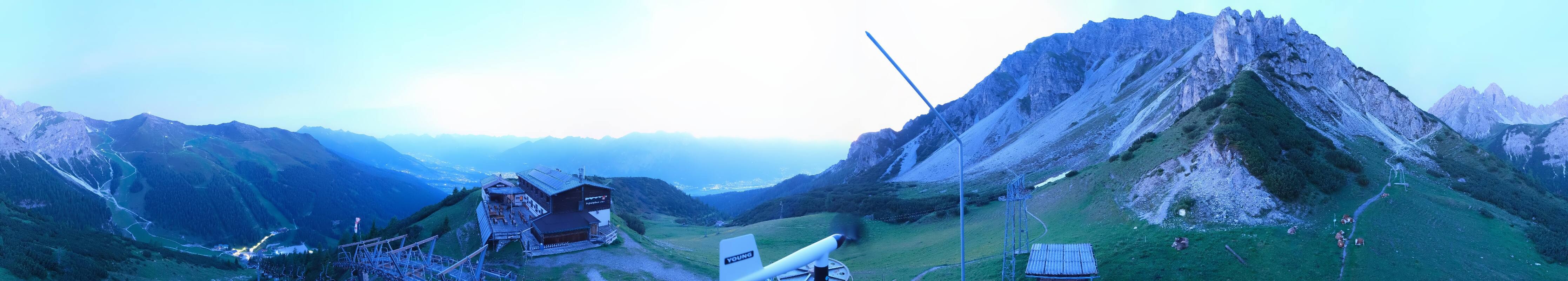 Archiv Foto Webcam Axams: Blick vom Birgitzköpflhaus
