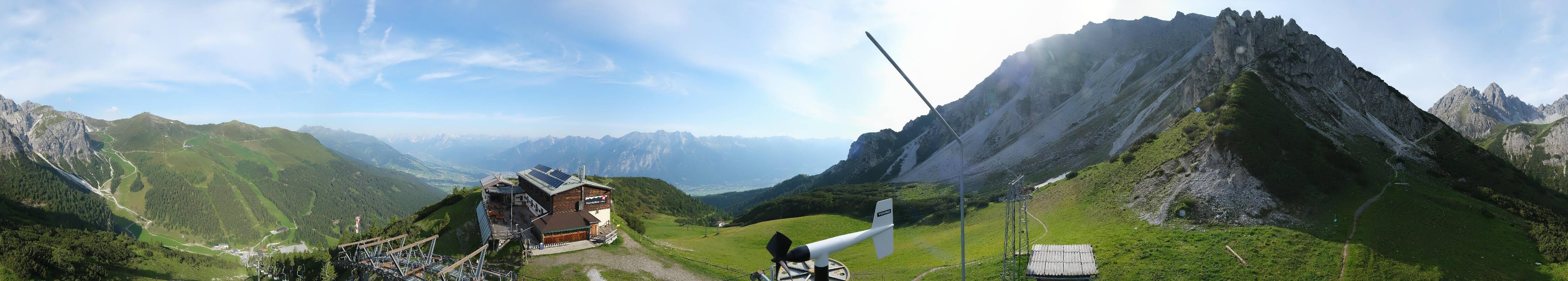 Archiv Foto Webcam Axams: Blick vom Birgitzköpflhaus