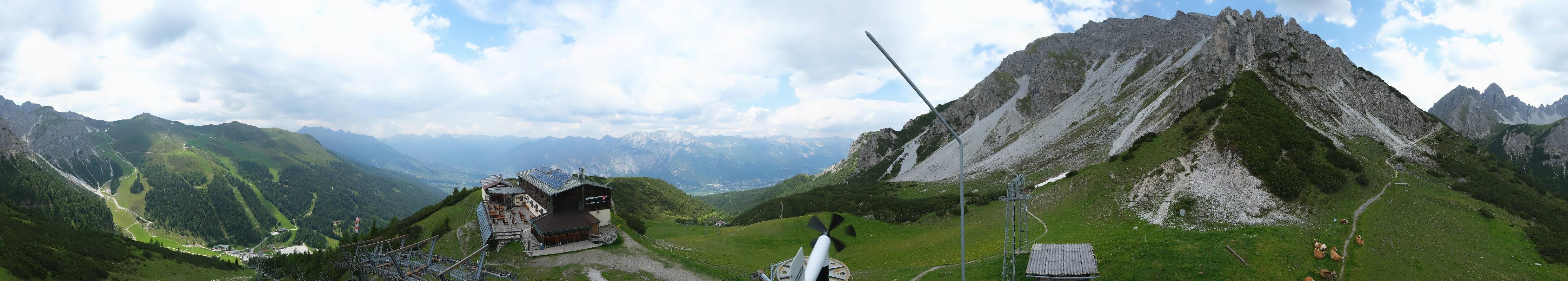 Archiv Foto Webcam Axams: Blick vom Birgitzköpflhaus