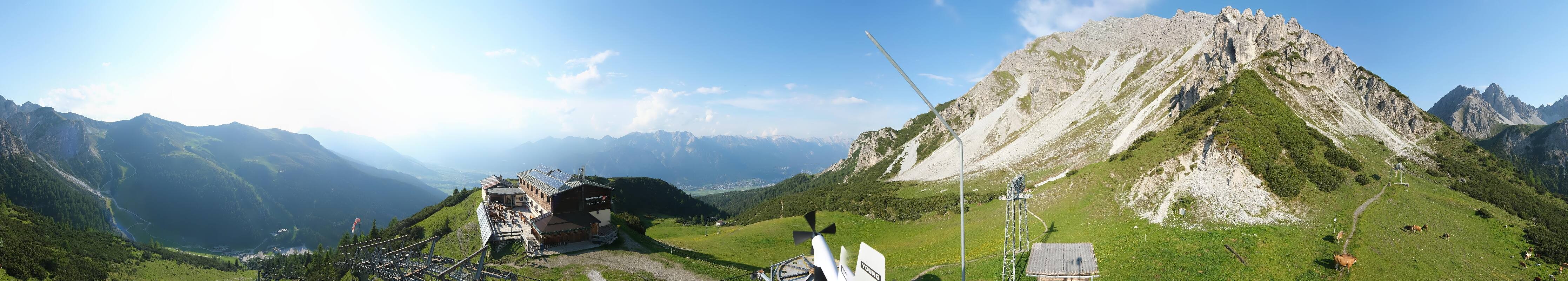 Archiv Foto Webcam Axams: Blick vom Birgitzköpflhaus