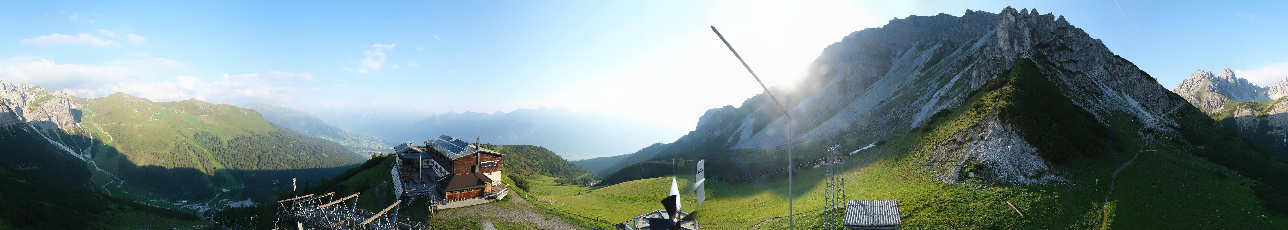Archiv Foto Webcam Axams: Blick vom Birgitzköpflhaus