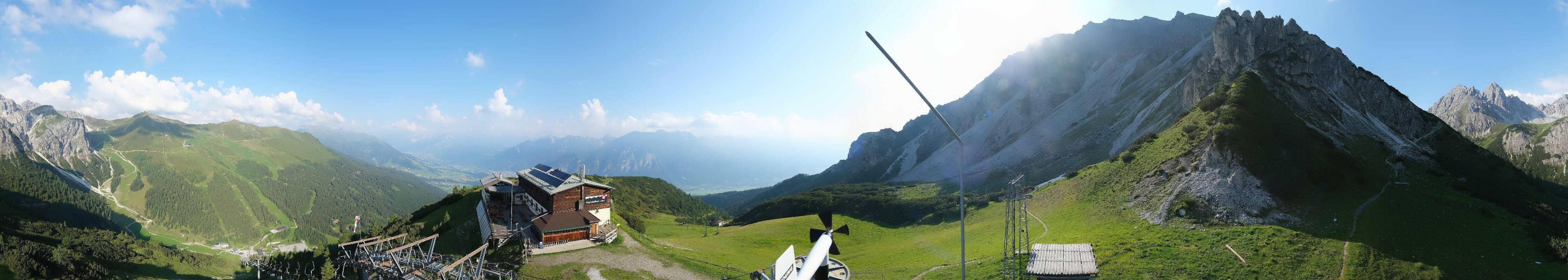 Archiv Foto Webcam Axams: Blick vom Birgitzköpflhaus