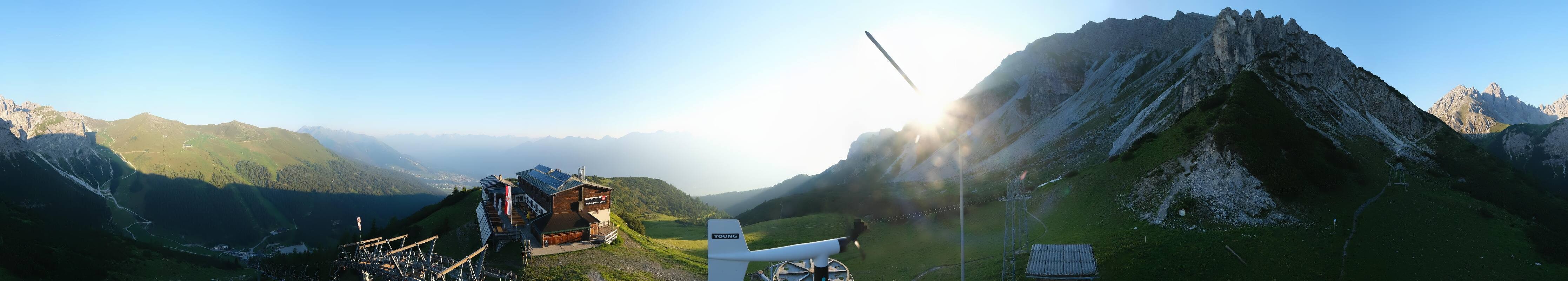Archiv Foto Webcam Axams: Blick vom Birgitzköpflhaus