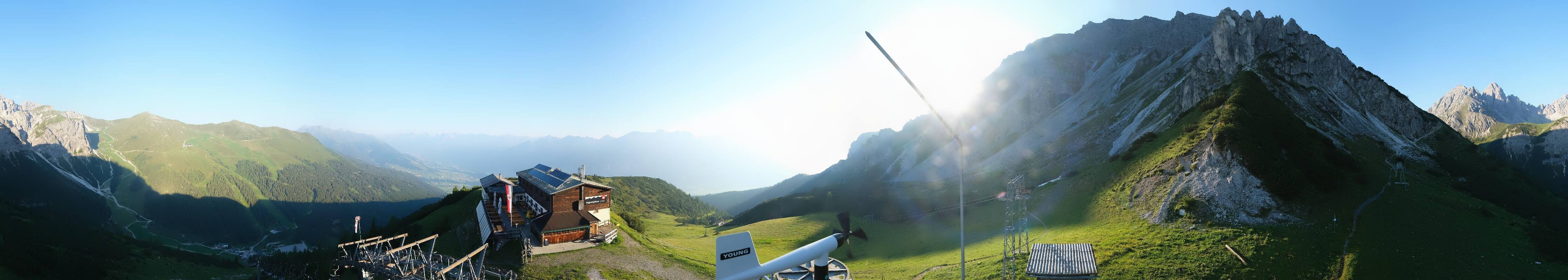Archiv Foto Webcam Axams: Blick vom Birgitzköpflhaus