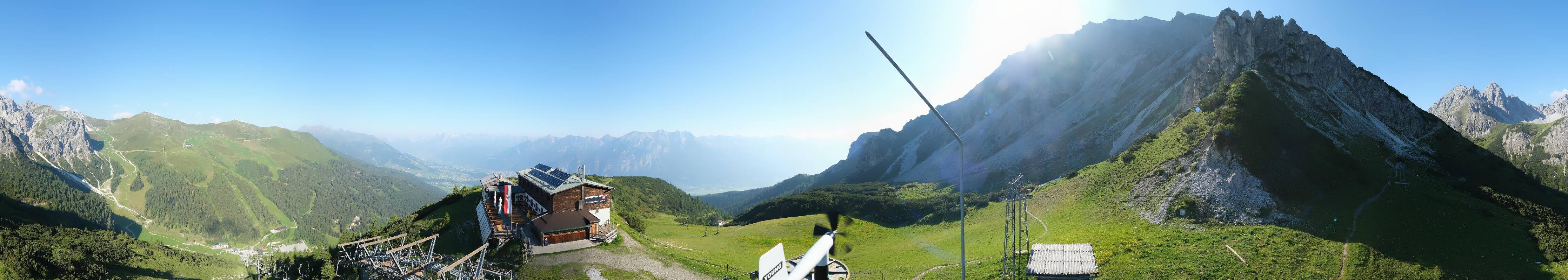 Archiv Foto Webcam Axams: Blick vom Birgitzköpflhaus