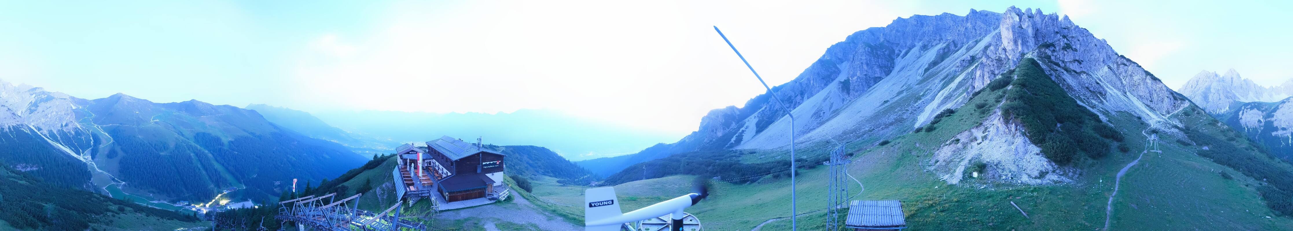 Archiv Foto Webcam Axams: Blick vom Birgitzköpflhaus