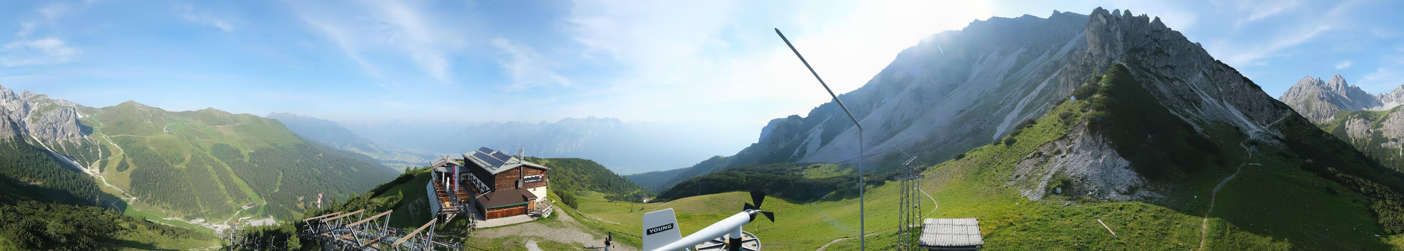 Archiv Foto Webcam Axams: Blick vom Birgitzköpflhaus