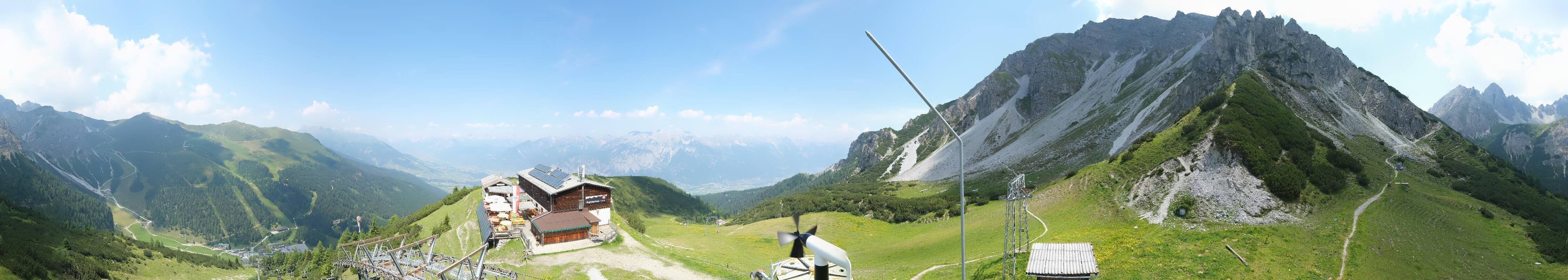 Archiv Foto Webcam Axams: Blick vom Birgitzköpflhaus