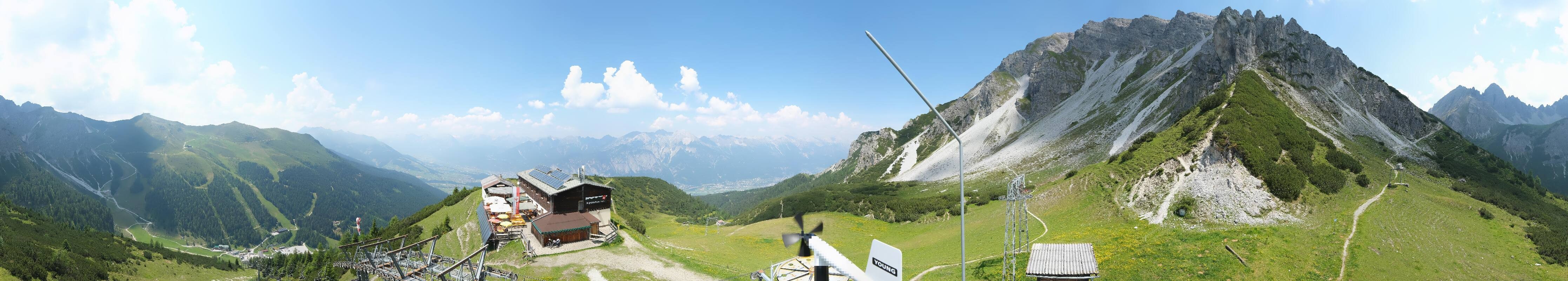 Archiv Foto Webcam Axams: Blick vom Birgitzköpflhaus