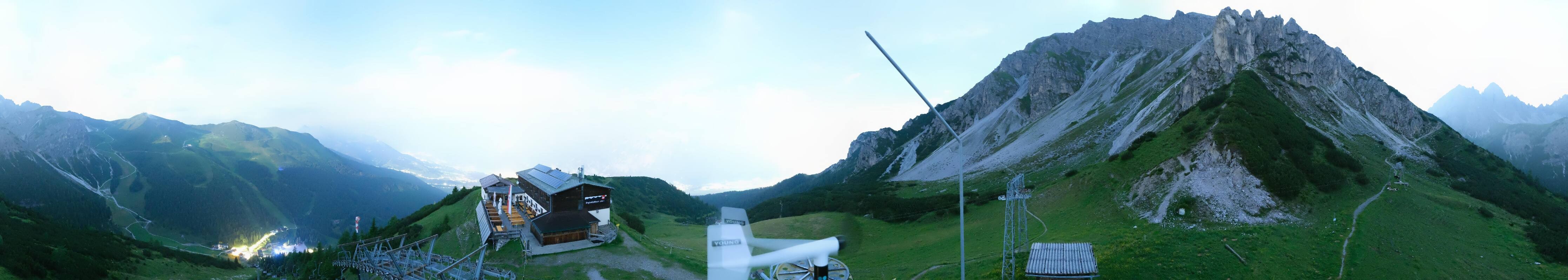 Archiv Foto Webcam Axams: Blick vom Birgitzköpflhaus