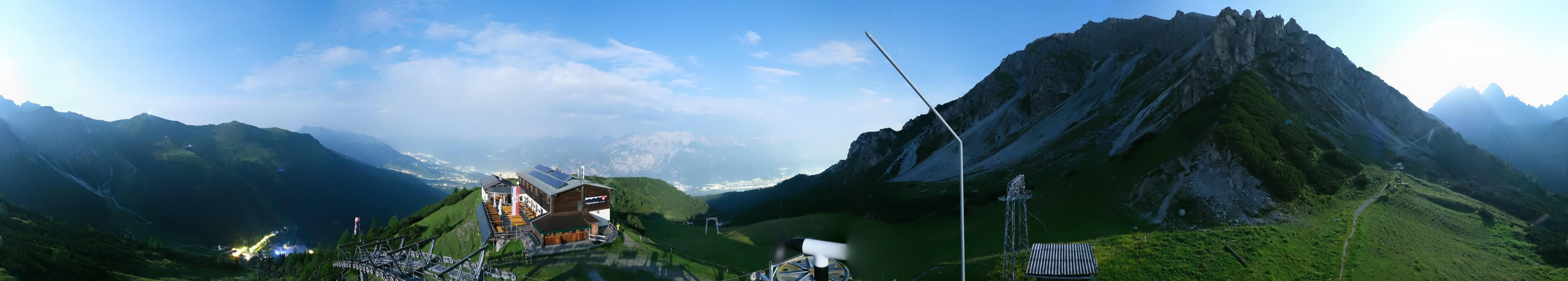 Archiv Foto Webcam Axams: Blick vom Birgitzköpflhaus