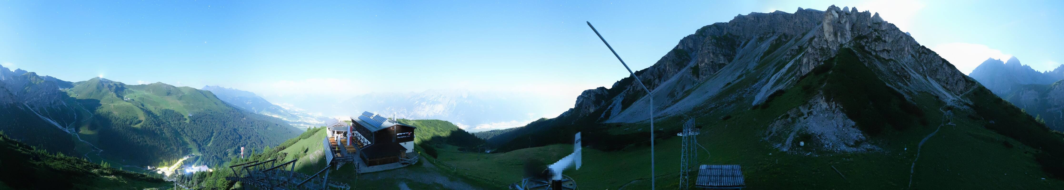 Archiv Foto Webcam Axams: Blick vom Birgitzköpflhaus