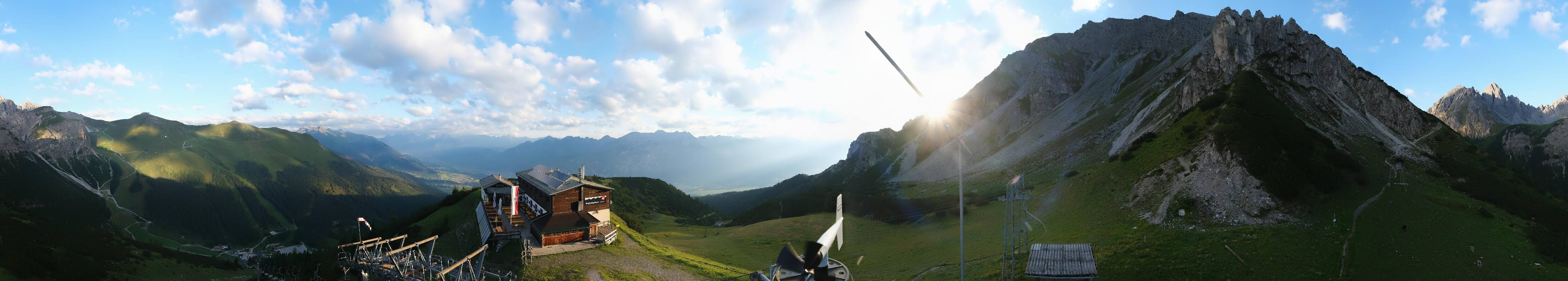 Archiv Foto Webcam Axams: Blick vom Birgitzköpflhaus