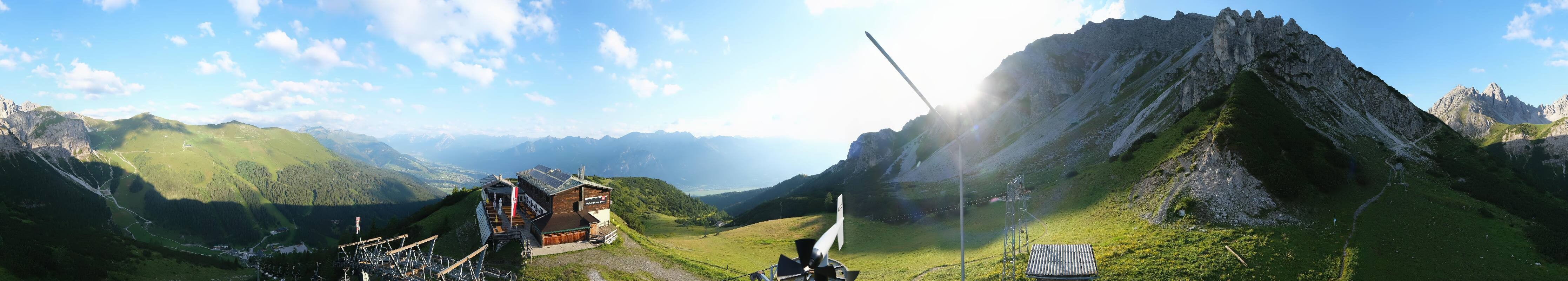 Archiv Foto Webcam Axams: Blick vom Birgitzköpflhaus
