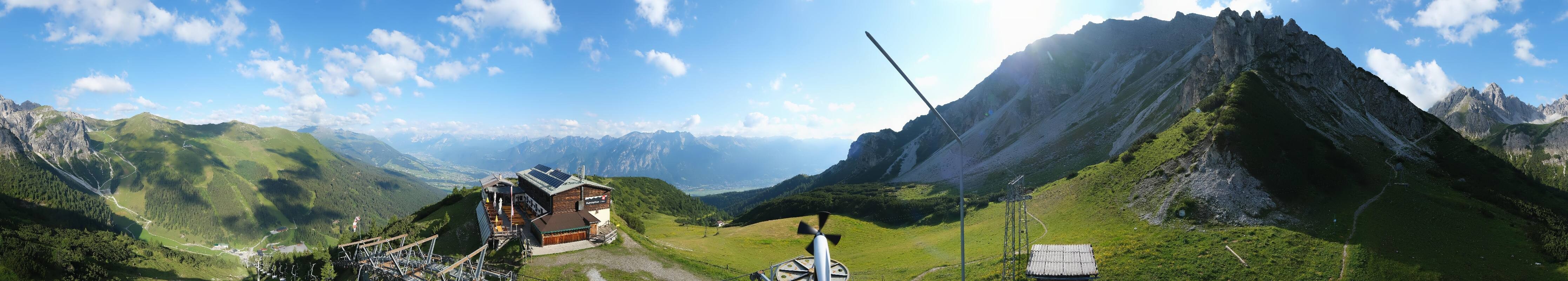 Archiv Foto Webcam Axams: Blick vom Birgitzköpflhaus