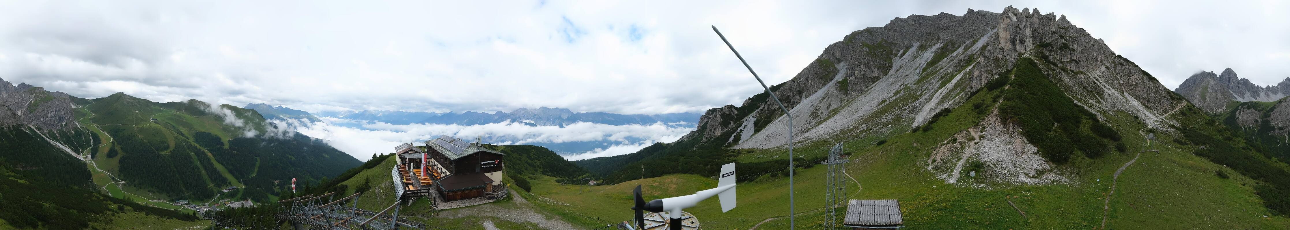 Archiv Foto Webcam Axams: Blick vom Birgitzköpflhaus
