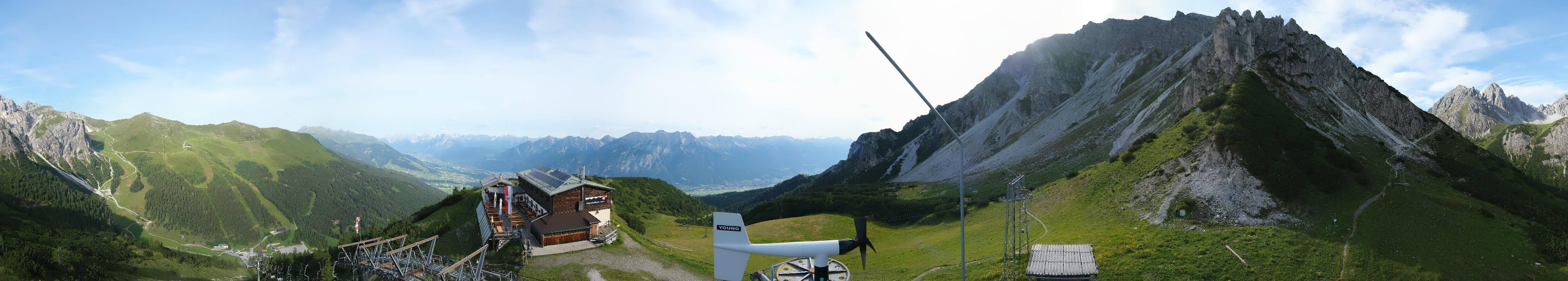Archiv Foto Webcam Axams: Blick vom Birgitzköpflhaus