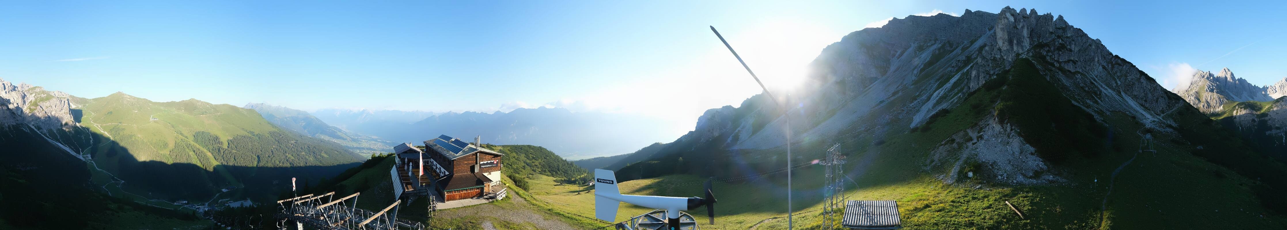 Archiv Foto Webcam Axams: Blick vom Birgitzköpflhaus